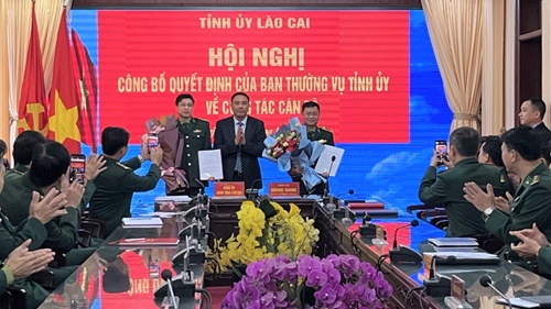 Bộ đội Biên phòng tỉnh Lào Cai có tân Bí thư Đảng ủy